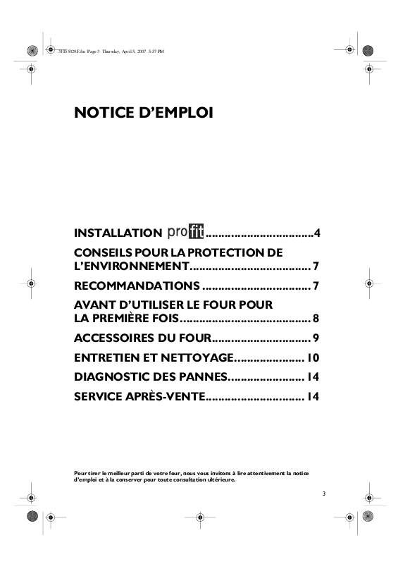 Guide utilisation WHIRLPOOL AKZ 800/IX  - MODE D'EMPLOI de la marque WHIRLPOOL