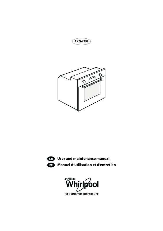 Guide utilisation WHIRLPOOL AKZM799WH/67 de la marque WHIRLPOOL