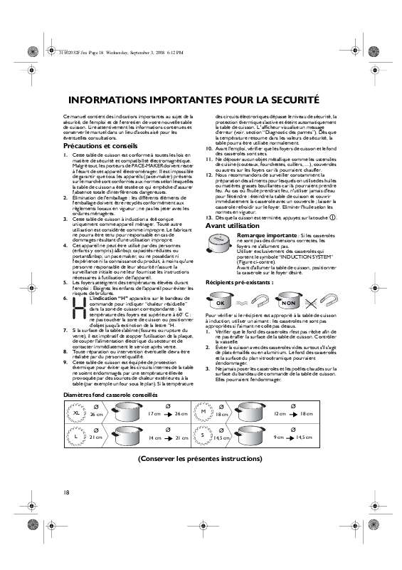 Guide utilisation WHIRLPOOL ACM 705/NE  - MODE D'EMPLOI de la marque WHIRLPOOL