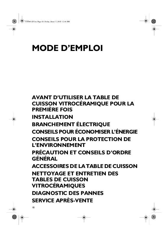 Guide utilisation WHIRLPOOL AKM 951/IX/01  - MODE D'EMPLOI de la marque WHIRLPOOL