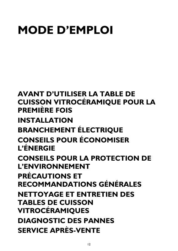 Guide utilisation WHIRLPOOL AKM 977/NE  - MODE D'EMPLOI de la marque WHIRLPOOL