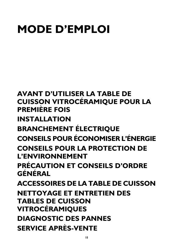 Guide utilisation WHIRLPOOL AKT 803/NE  - MODE D'EMPLOI de la marque WHIRLPOOL