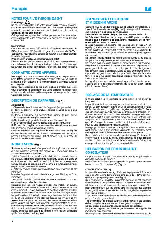 Guide utilisation WHIRLPOOL AFB 821/1  - MODE D'EMPLOI de la marque WHIRLPOOL