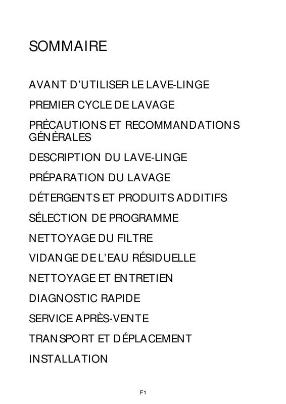 Guide utilisation WHIRLPOOL AWE 8525  - MODE D'EMPLOI de la marque WHIRLPOOL