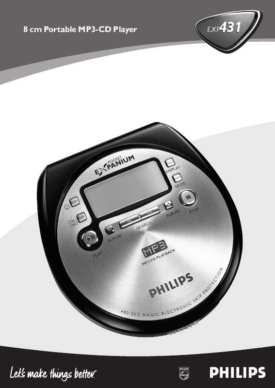 Guide utilisation PHILIPS EXP431/00C  de la marque PHILIPS