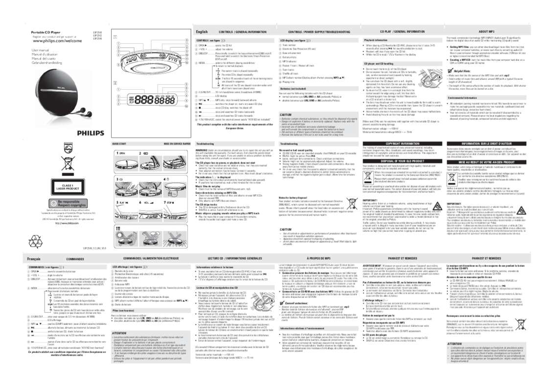 Guide utilisation PHILIPS EXP2546/12  de la marque PHILIPS