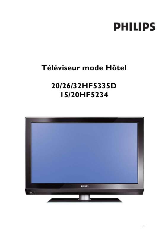 Guide utilisation PHILIPS 32HF5335D  de la marque PHILIPS