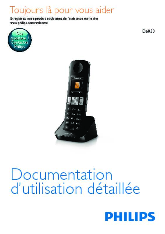 Guide utilisation PHILIPS D6050B/12  de la marque PHILIPS