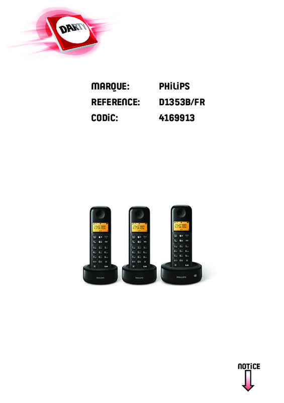 Guide utilisation PHILIPS D153B/FR  de la marque PHILIPS