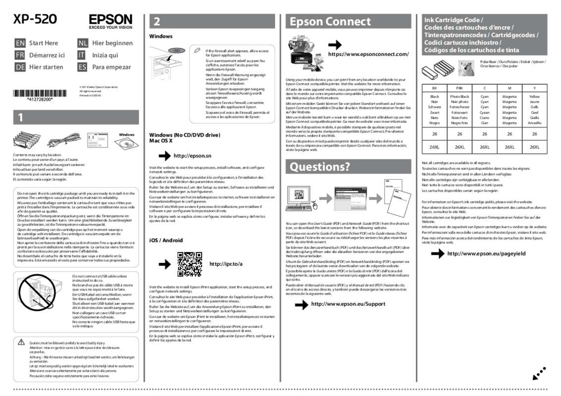 Notice d'utilisation - EPSON XP-245 - EPSON - Manuel et mode d'emploi