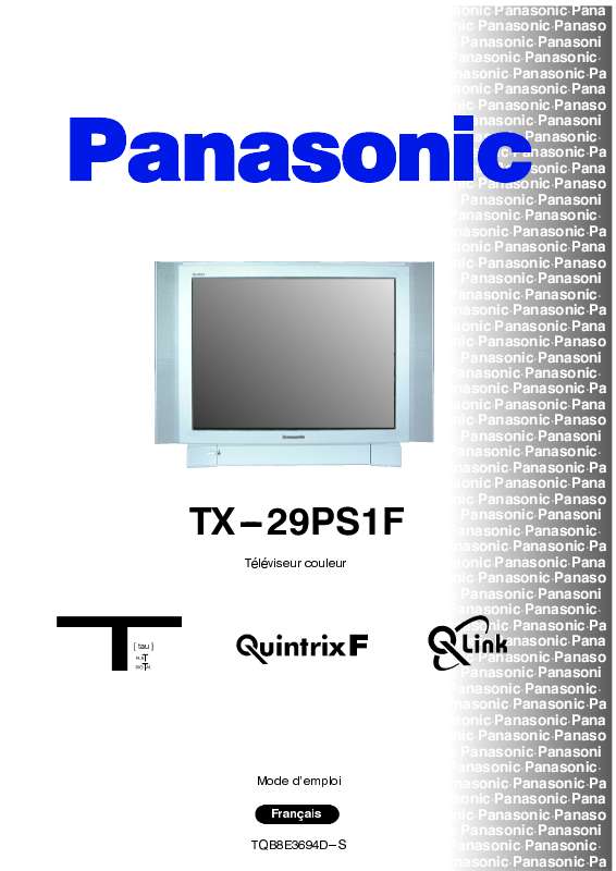 Guide utilisation PANASONIC TX-29PS1F  de la marque PANASONIC