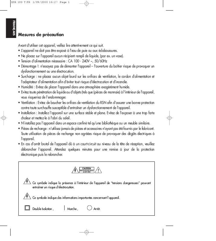 Mode d'emploi Tractive TRATR1 (Français - 128 des pages)