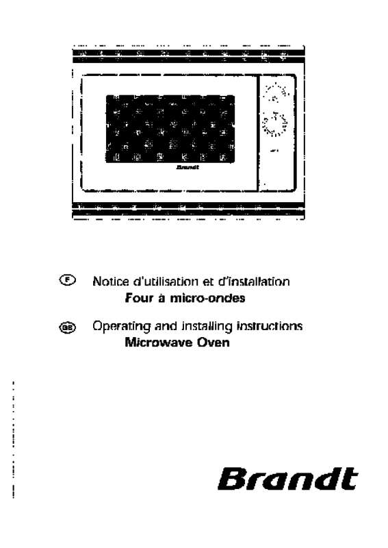 Guide utilisation BRANDT MM610BE1 de la marque BRANDT