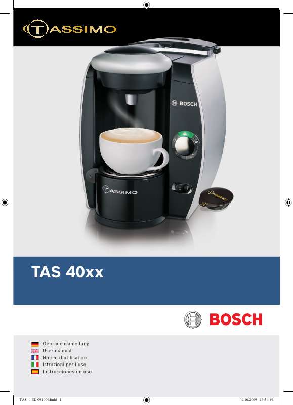 Guide utilisation BOSCH TAS 4011DE1/01 de la marque BOSCH