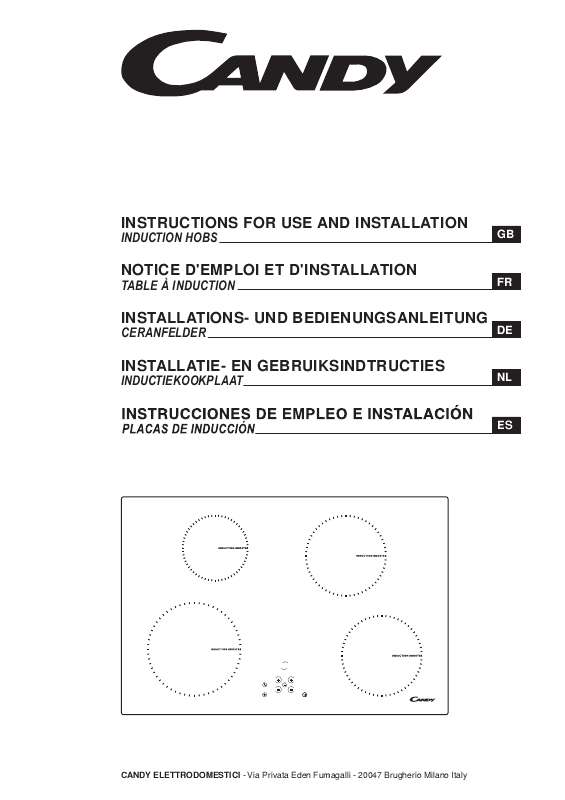 Guide utilisation CANDY PVI 640 N de la marque CANDY