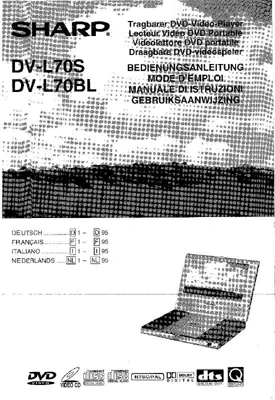 Guide utilisation SHARP DV-L70S/BL  de la marque SHARP