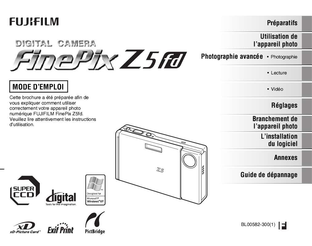 Guide utilisation FUJIFILM Z5FD  de la marque FUJIFILM