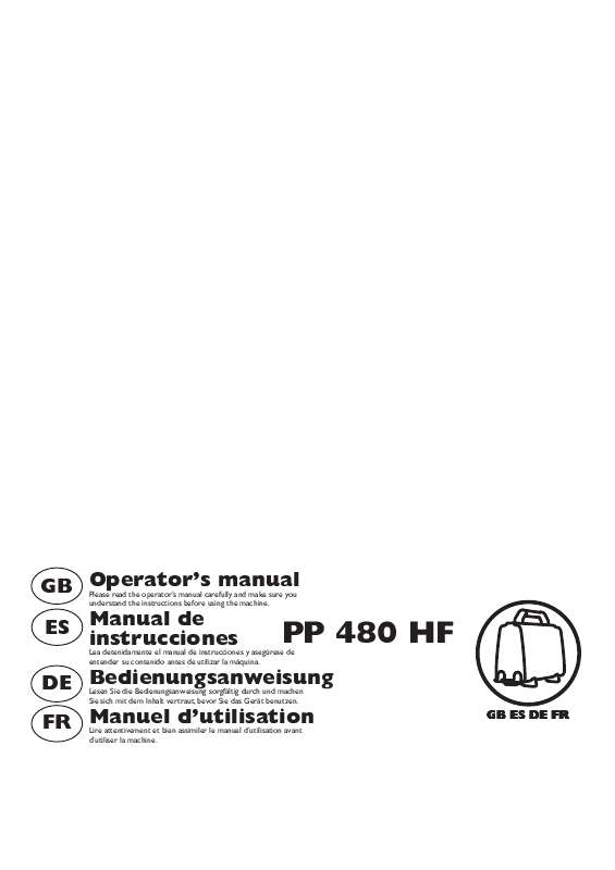 Guide utilisation HUSQVARNA PP 480 HF  de la marque HUSQVARNA