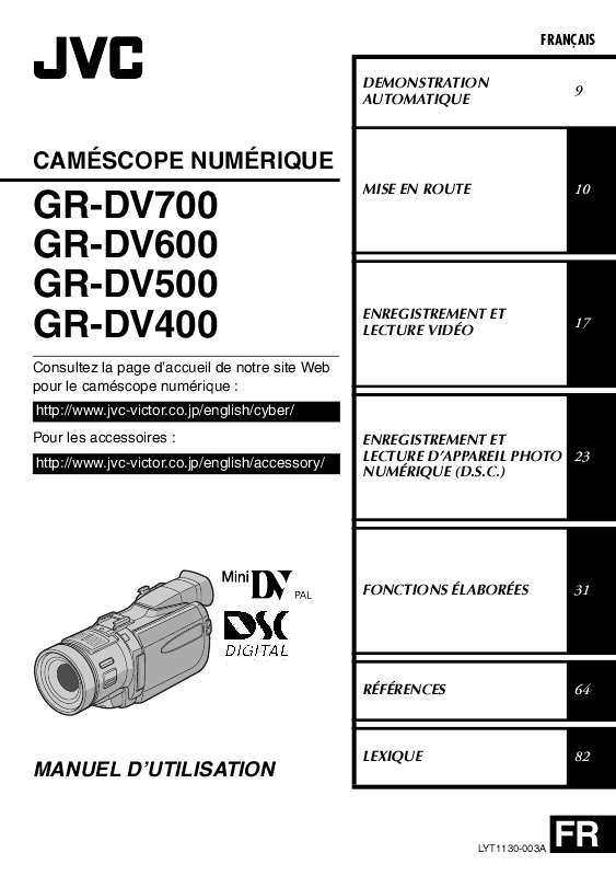 Guide utilisation JVC GR-DV400  de la marque JVC