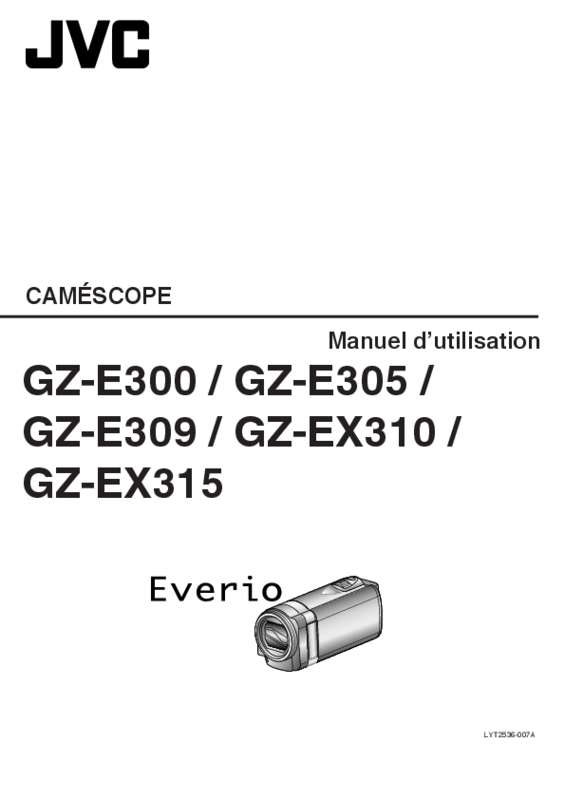 Guide utilisation JVC GZ-EX-315WE-PR  de la marque JVC