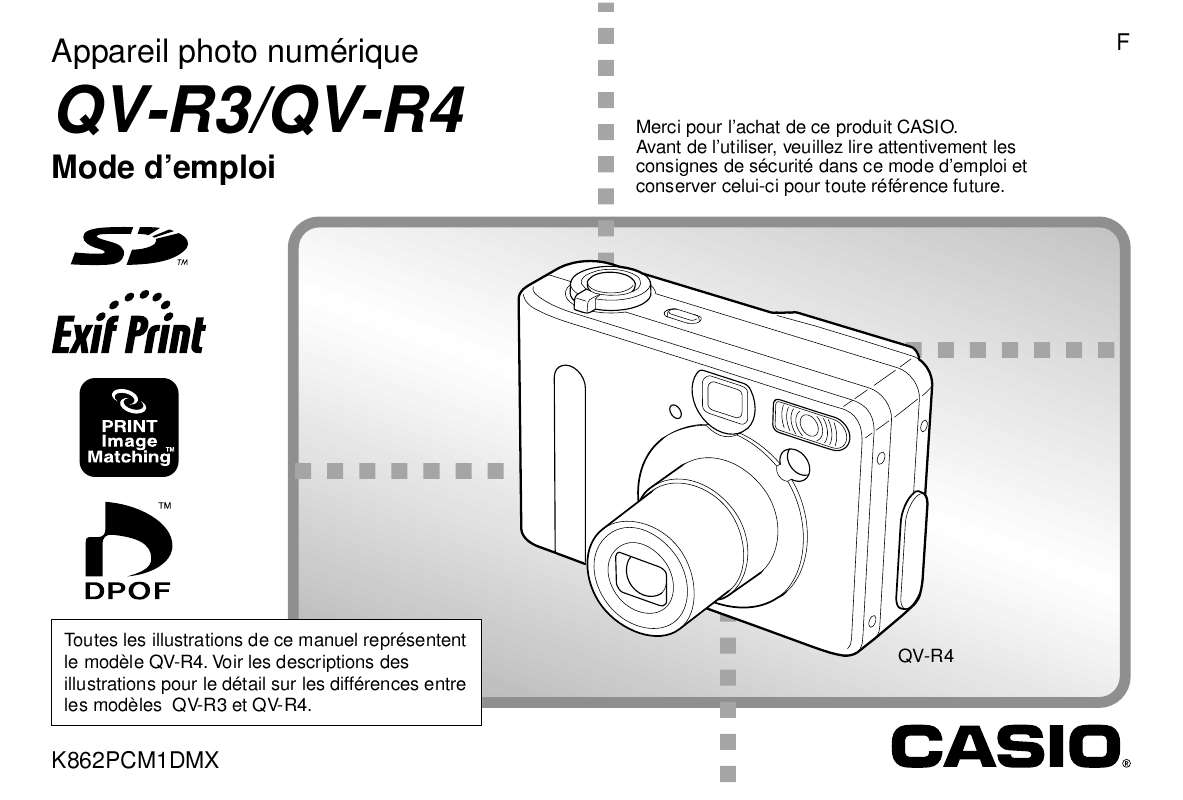 Guide utilisation CASIO QV-R3  de la marque CASIO