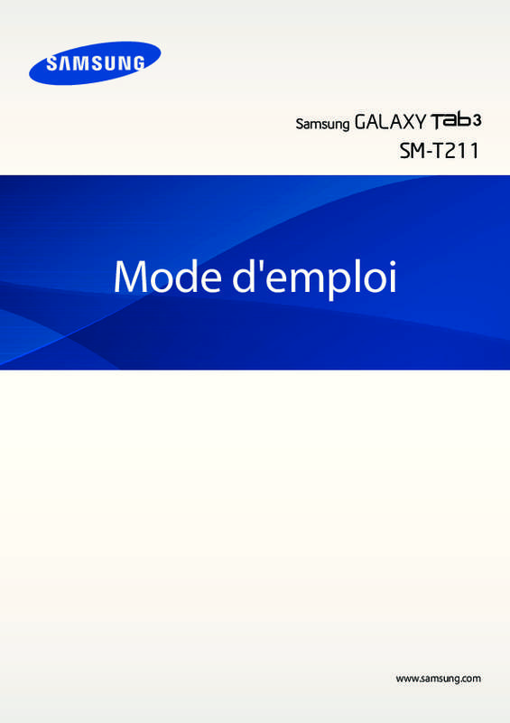 Guide utilisation  SAMSUNG SM-T211  de la marque SAMSUNG